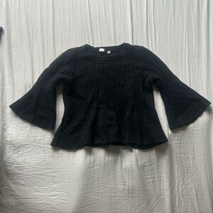 GAP Black Bell Sleeve Sweater